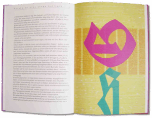 aufgeschlagenes Buch mit Grafik