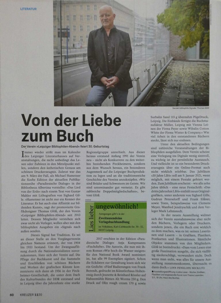 Zeitungsausschnitt des Presseartikels