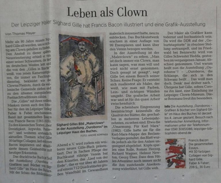 Zeitungsausschnitt des Presseartikels