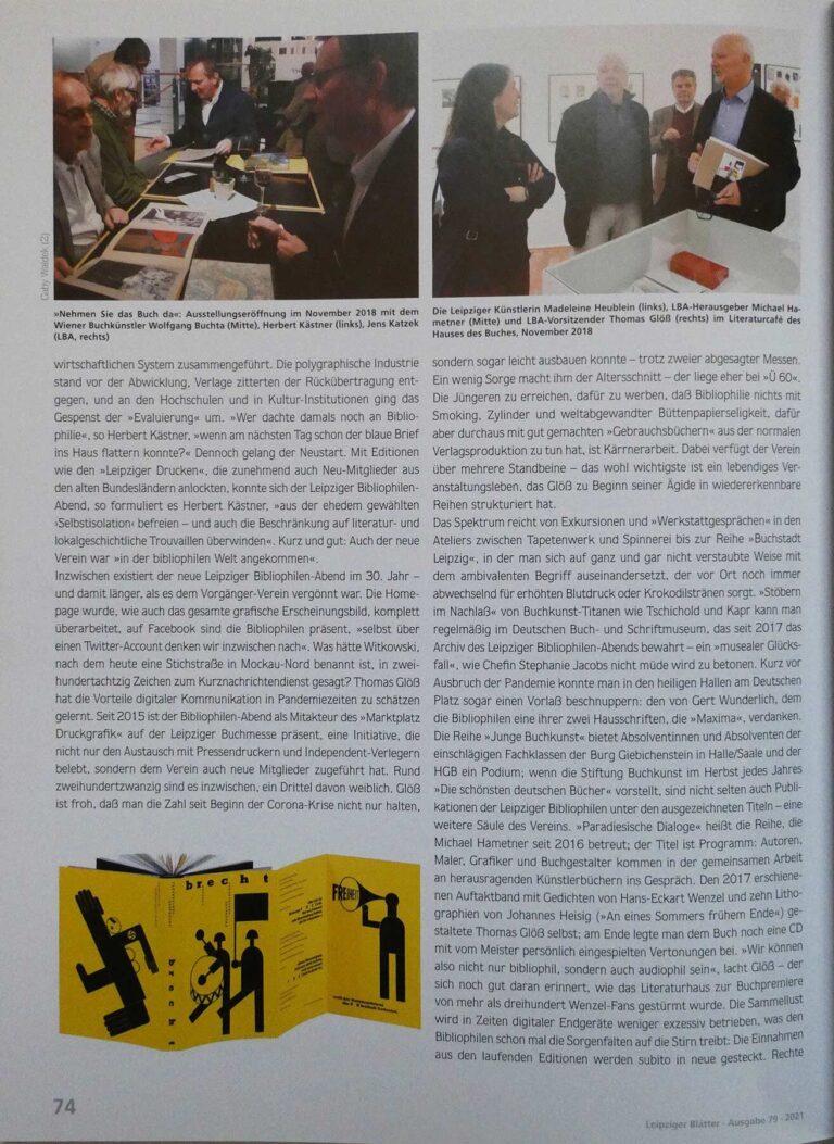 Zeitungsausschnitt des Presseartikels