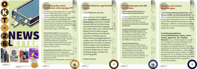Flyer mit aktuellen Daten